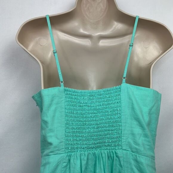 J.Crew Factory Linen Blend Slip Midi dress in sun washed mint NWT size 2 - Picture 7 of 14